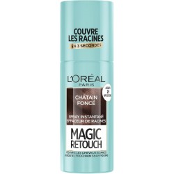 L'Oréal Paris - Spray Instantané Correcteur de Racines & Cheveux Blancs - Magic Retouch - Châtain Foncé - 75 ml