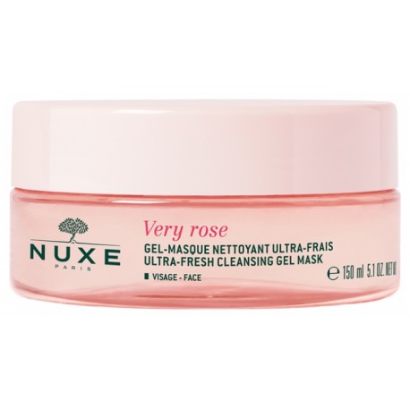 NUXE VERY ROSE Gel Masque Nettoyant Ultra Frais 150ml - Toutes Peaux même Sensibles